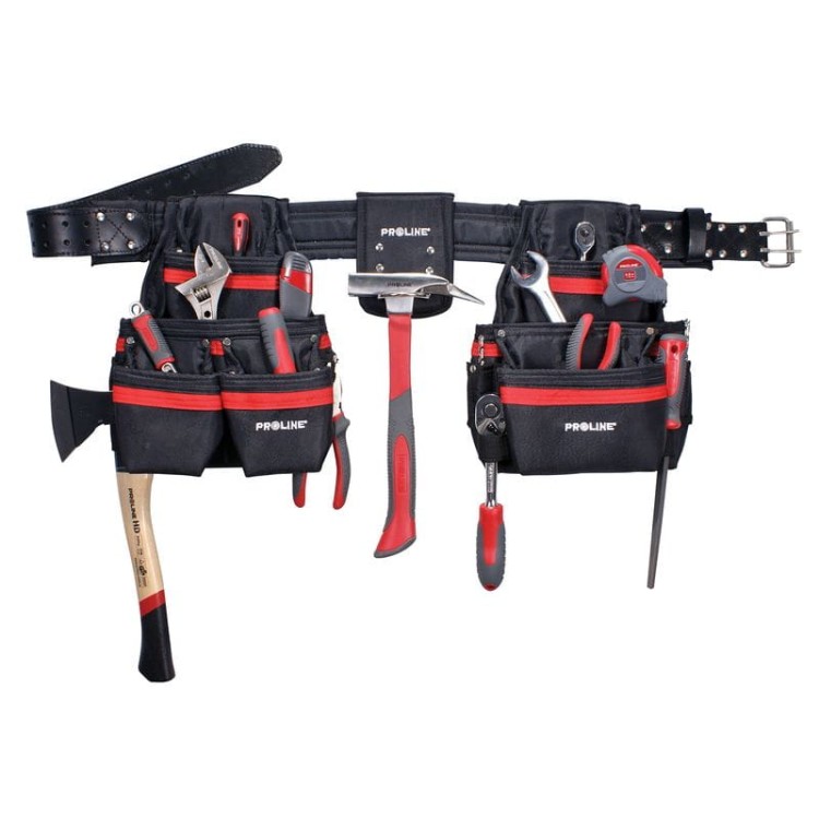 Pas narzędziowy 21-kieszeni, wzmocniony