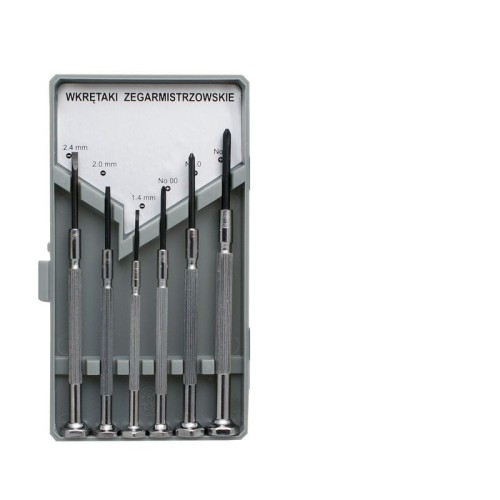 Wkrętaki zegarmistrzowskie płasko-krzyżowe