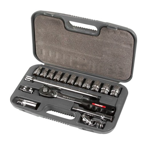 Zestaw kluczy nasadowych 1/2" 10-24mm PROLINE 18717