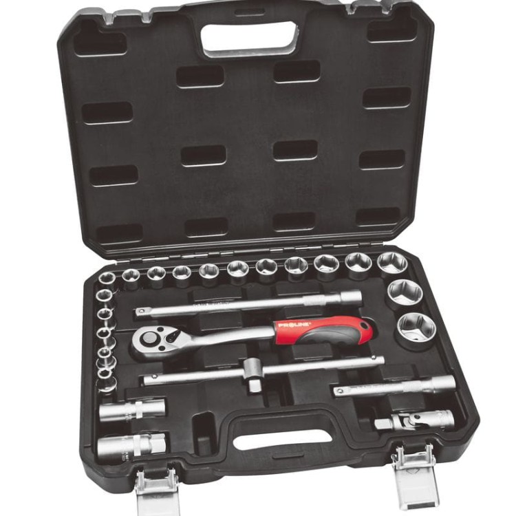 Zestaw kluczy nasadowych 1/2" 8-32mm PROLINE 58825