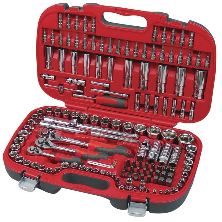 Zestaw kluczy nasadowych 1/4", 3/8", 1/2" 4-32mm PROLINE 588150