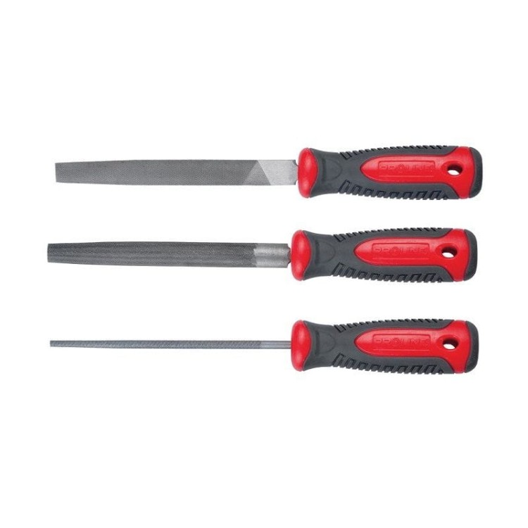 Zestaw pilników ślusarskich 200mm, 3-sztuki