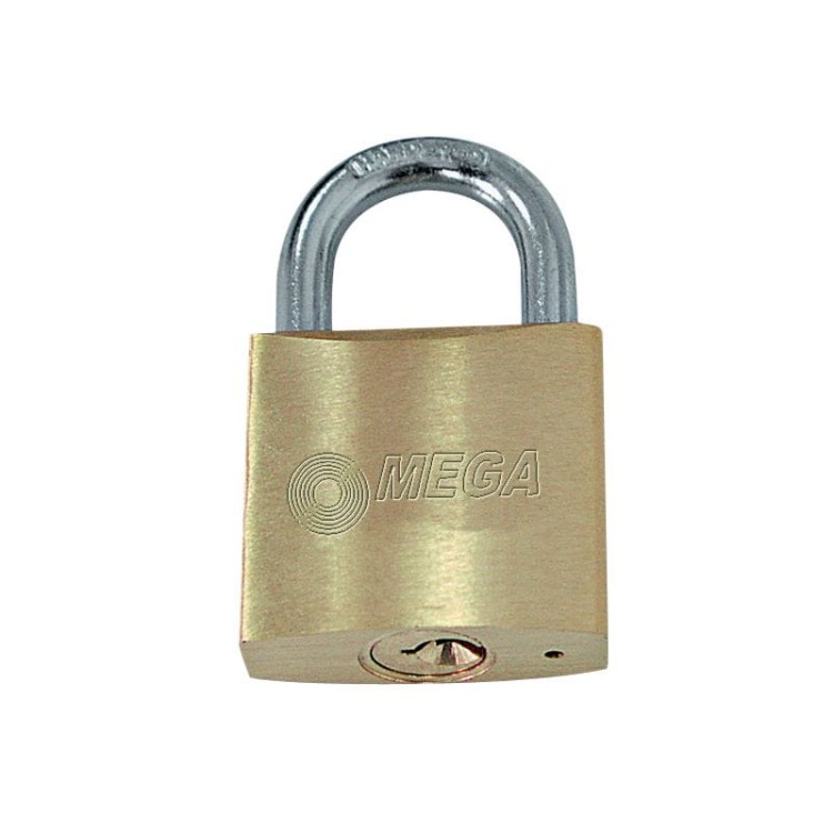 Kłódka kabłąkowa mosiężna 63mm MEGA 24263